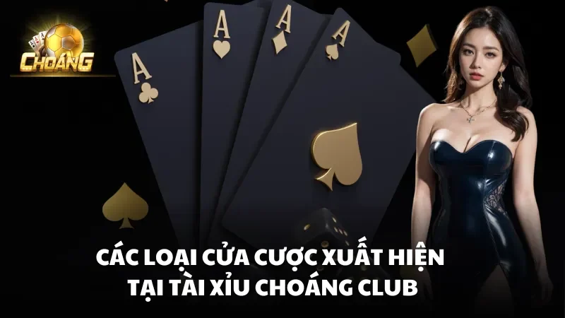 Các loại cửa cược xuất hiện tại Tài Xỉu Choáng Club